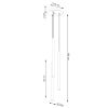 Suspension Acier Beige G9 3 Pastelo