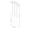 Suspension Acier Vert Olive G9 3 Pastelo Line