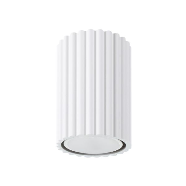 Plafonnier Aluminium Blanc GU10 1 Karbon 10