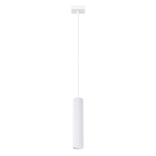 Suspension Aluminium Blanc GU10 1 Karbon