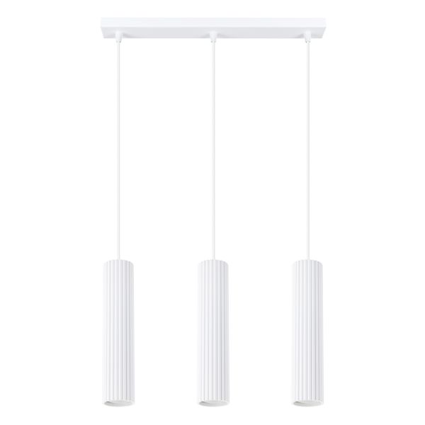 Suspension Aluminium Blanc GU10 3 Karbon Line