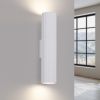 Applique Aluminium Blanc GU10 2 Karbon 30