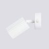 Applique Aluminium Blanc GU10 1 Karbon Switch