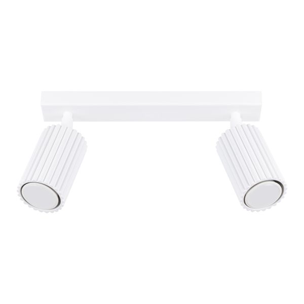 Plafonnier Aluminium Blanc GU10 2 Karbon