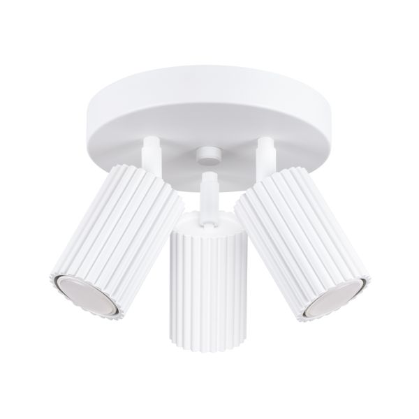 Plafonnier Aluminium Blanc GU10 3 Karbon