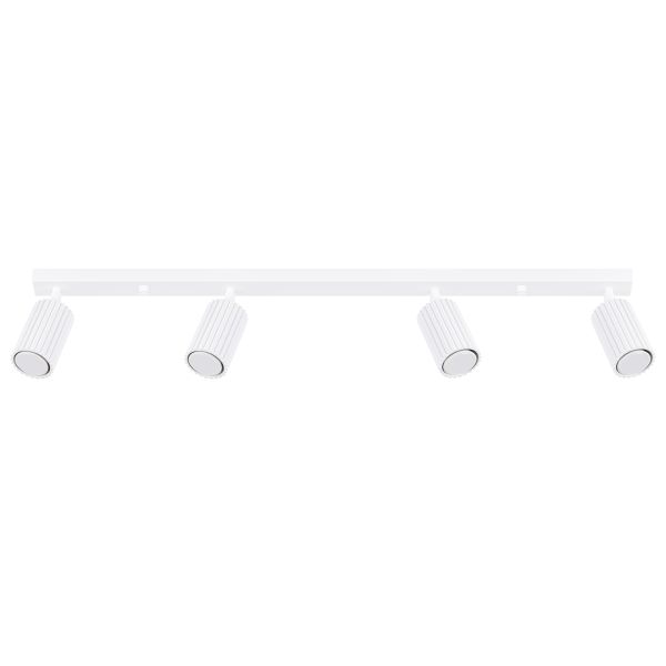 Plafonnier Aluminium Blanc GU10 4 Karbon Line