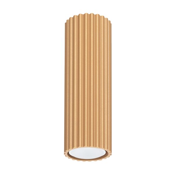 Plafonnier Aluminium Doré GU10 1 Karbon 20