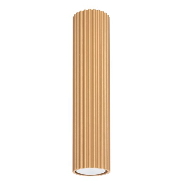 Plafonnier Aluminium Doré GU10 1 Karbon 30