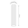 Plafonnier Aluminium Doré GU10 1 Karbon 30