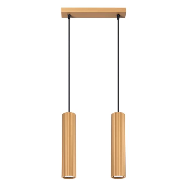 Suspension Aluminium Doré GU10 2 Karbon