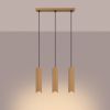 Suspension Aluminium Doré GU10 3 Karbon Line