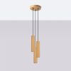Suspension Aluminium Doré GU10 3 Karbon