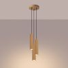 Suspension Aluminium Doré GU10 3 Karbon