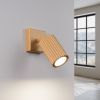 Applique Aluminium Doré GU10 1 Karbon