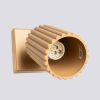 Applique Aluminium Doré GU10 1 Karbon
