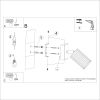 Applique Aluminium Doré GU10 1 Karbon