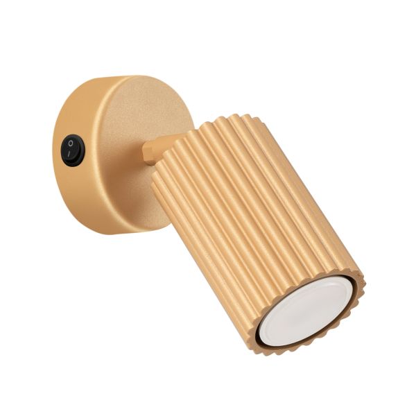 Applique Aluminium Doré GU10 1 Karbon Switch