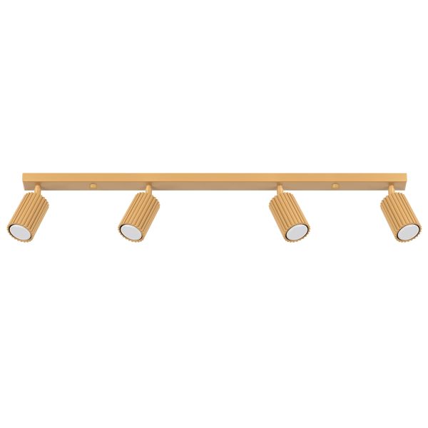 Plafonnier Aluminium Doré GU10 4 Karbon Line