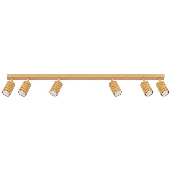 Plafonnier Aluminium Doré GU10 6 Karbon