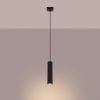 Suspension Aluminium Noir GU10 1 Karbon