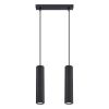 Suspension Aluminium Noir GU10 2 Karbon