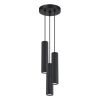 Suspension Aluminium Noir GU10 3 Karbon