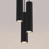 Suspension Aluminium Noir GU10 3 Karbon