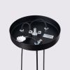 Suspension Aluminium Noir GU10 3 Karbon