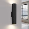 Applique Aluminium Noir GU10 2 Karbon 30