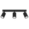 Plafonnier Aluminium Noir GU10 3 Karbon Line