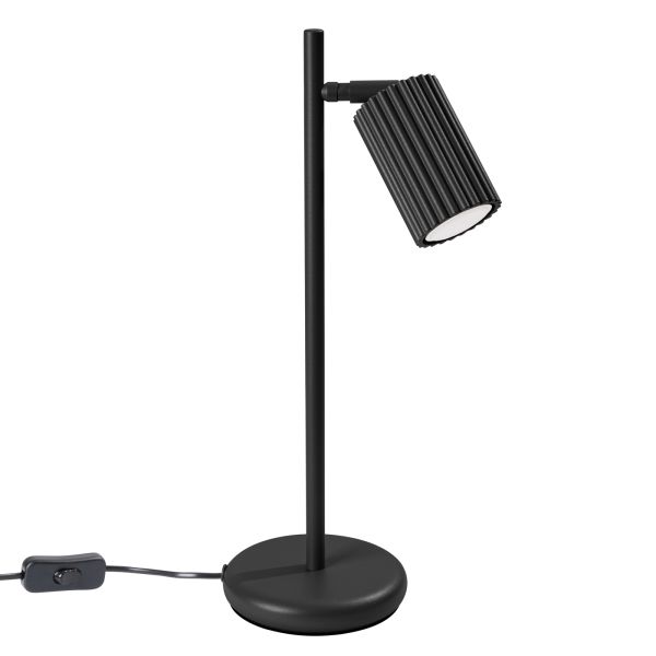 Lampe à poser Aluminium Noir GU10 1 Karbon