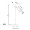 Lampe à poser Aluminium Noir GU10 1 Karbon