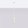 Suspension Aluminium Beige GU10 1 Karbon