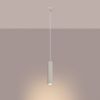 Suspension Aluminium Beige GU10 1 Karbon