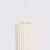 Suspension Aluminium Beige GU10 1 Karbon