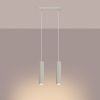 Suspension Aluminium Beige GU10 2 Karbon