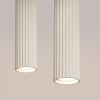 Suspension Aluminium Beige GU10 2 Karbon