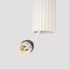 Suspension Aluminium Beige GU10 2 Karbon