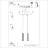 Suspension Aluminium Beige GU10 2 Karbon