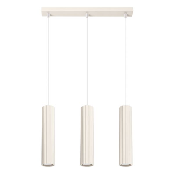 Suspension Aluminium Beige GU10 3 Karbon Line