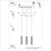 Suspension Aluminium Beige GU10 3 Karbon Line
