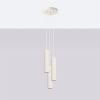 Suspension Aluminium Beige GU10 3 Karbon