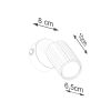 Applique Aluminium Beige GU10 1 Karbon Switch