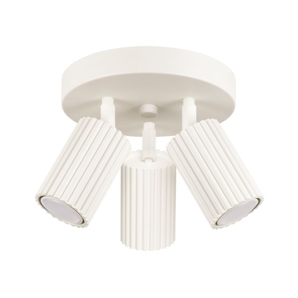 Plafonnier Aluminium Beige GU10 3 Karbon