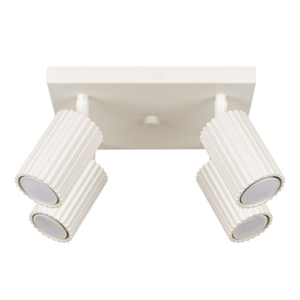 Plafonnier Aluminium Beige GU10 4 Karbon