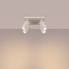 Plafonnier Aluminium Beige GU10 4 Karbon