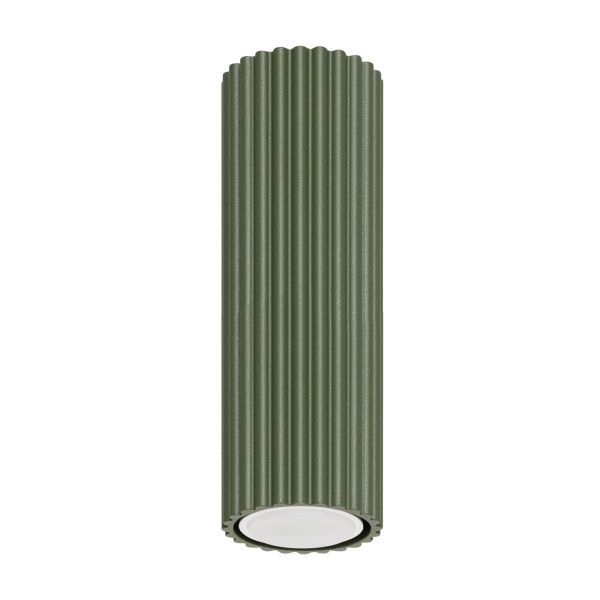 Plafonnier Aluminium Vert Olive GU10 1 Karbon 20