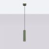 Suspension Aluminium Vert Olive GU10 1 Karbon
