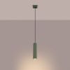 Suspension Aluminium Vert Olive GU10 1 Karbon