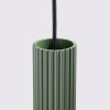 Suspension Aluminium Vert Olive GU10 1 Karbon